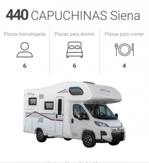 Pack de Parking totalmente equipado y Autocaravana Capuchina Tipo C, Disfruta de tu espectacular escapada sobre ruedas posibilidad de pack de recogida y entrega consultar precio no incluido al origina